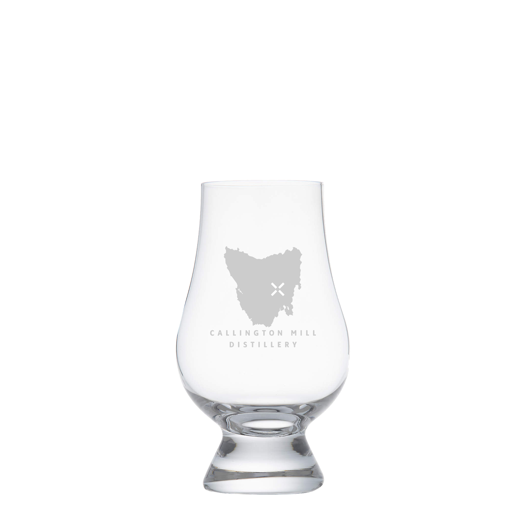 Tasmanian Map Glencairn Whisky Glass