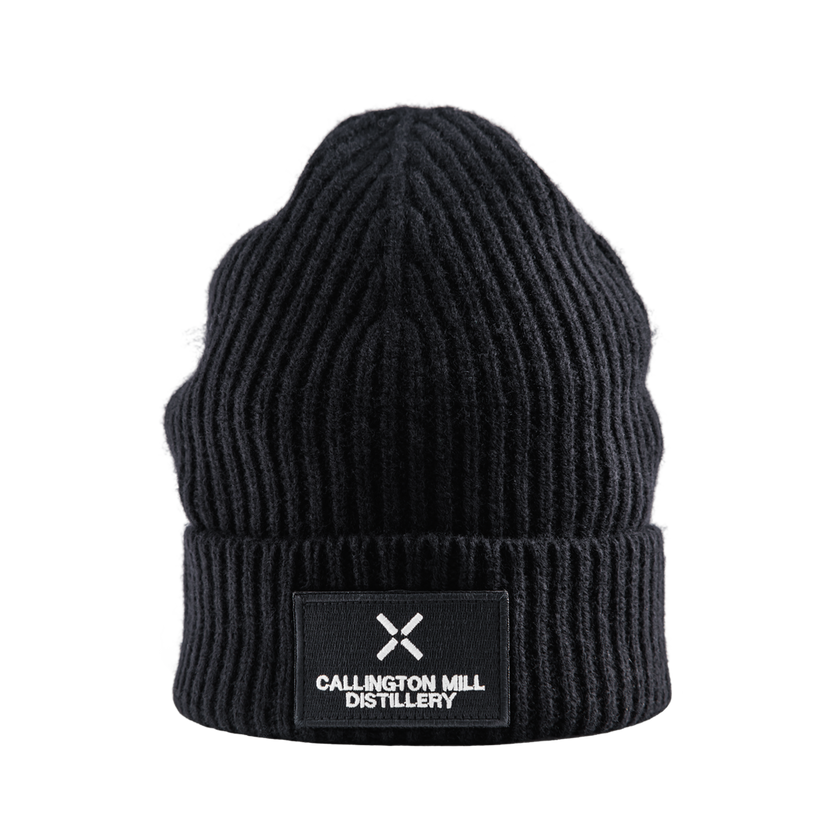 Black Callington Mill Distillery Wool Beanie