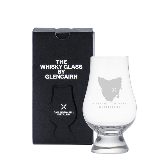 Tasmanian Map Glencairn Whisky Glass