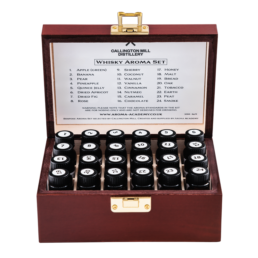 Whisky Aroma Set (Wooden Box with 24 Pieces)