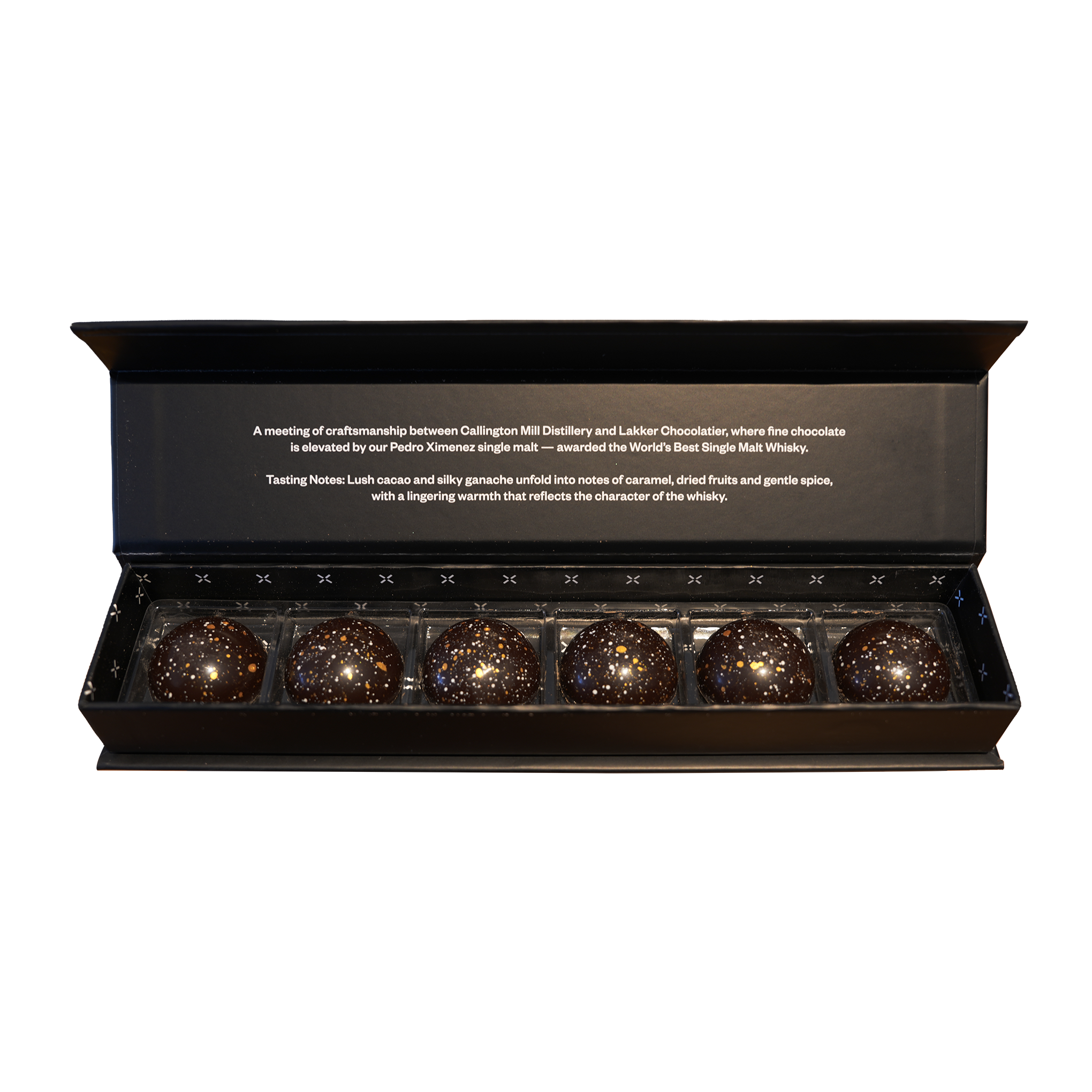 Callington Mill & Lakker Chocolatiers | Pedro Ximénez Whisky Chocolates
