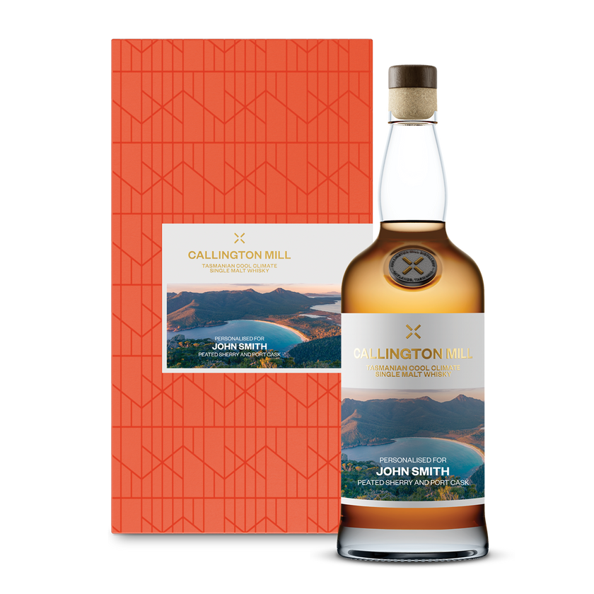 Personalised Peated Sherry & Port Tasmanian Single Malt Whisky