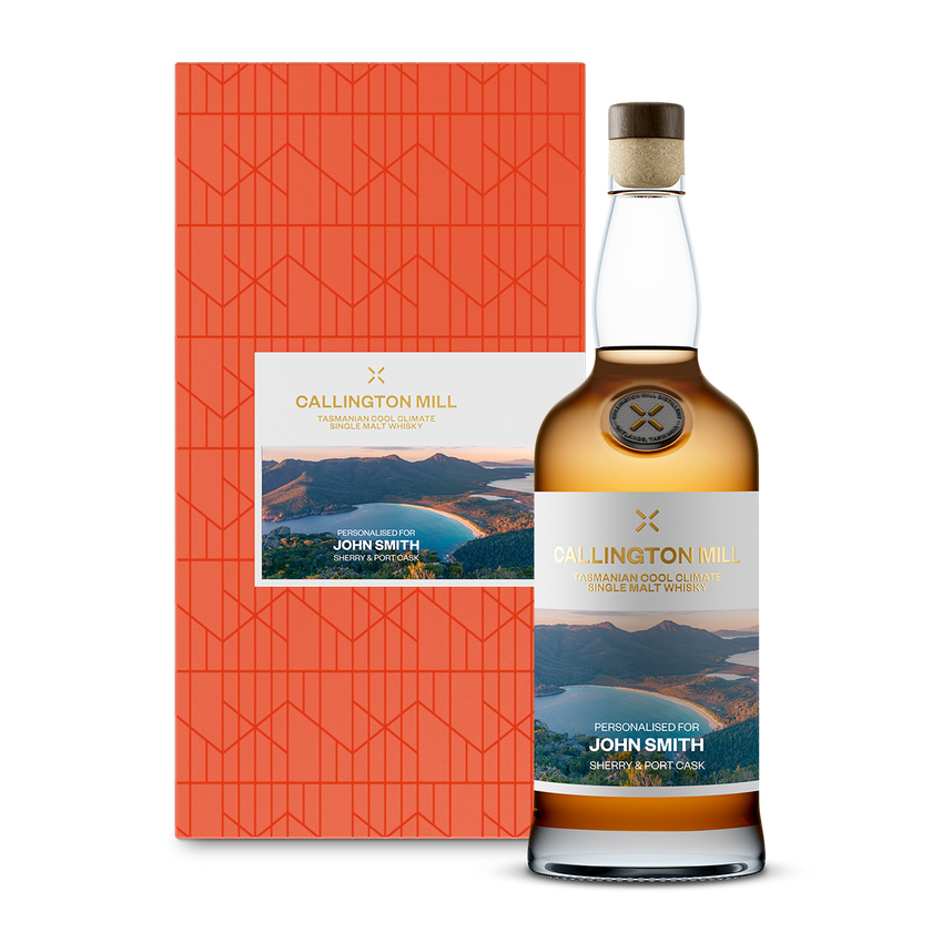 Personalised Sherry & Port Cask Tasmanian Single Malt Whisky